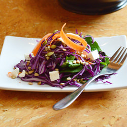 Rainbow Purple Cabbage Salad