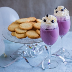 Blueberry Soda and Lemon Cookies