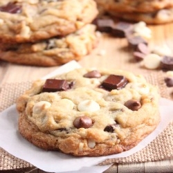 Triple Chocolate Chip Cookies