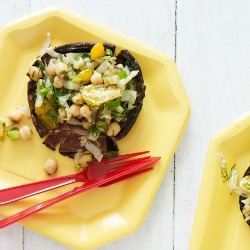 Salad Stuffed Portobellos