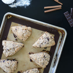 Cinnamon Scones with Dark Chocolate