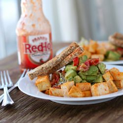 Spicy Buffalo Tofu Salad