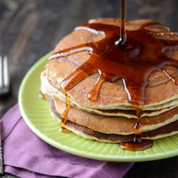 Banana Cinnamon Swirl Pancakes