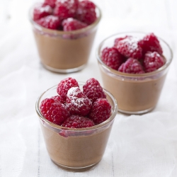 Chocolate Mousse and Raspberries