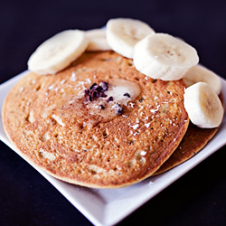 Lemon Chickpea Cornmeal Pancakes