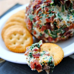 Bacon Spinach Cheese Ball