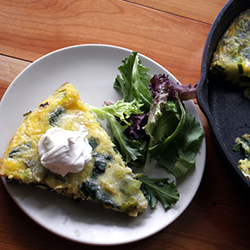 Leek and Parmesan Frittata