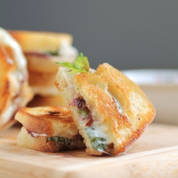 Blackberry Caprese Grilled Cheese