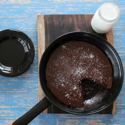 Gluten Free Nutella Skillet Brownie