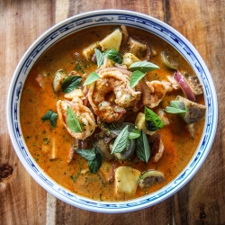 Thai Red Curry With Prawns