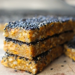 Mango Ginger Black Sesame Bars