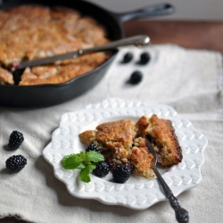 Blackberry Almond Skillet Cake