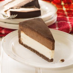 Cheesecake with Chocolate Mousse