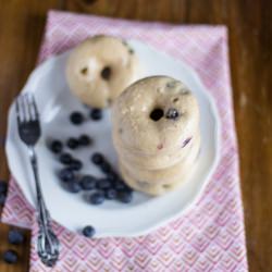 Glazed Blueberry Donuts