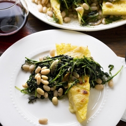 Baked Poletna + Greens