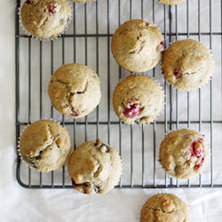 Vegan Cherry-Cranberry Muffins