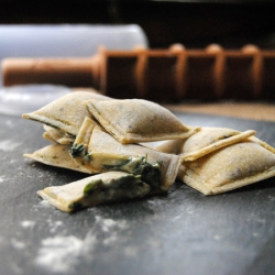 Homemade Pesto Ravioli