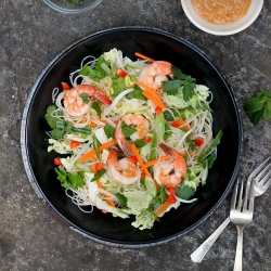 Shrimp and Rice Noodle Salad