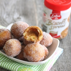 Biscoff Spread Filled Donut Holes