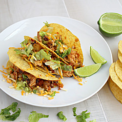 Spicy Slow Cooker Chicken Tacos