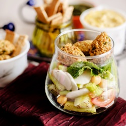 Falafel Salad or Falafel with Hummus