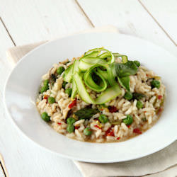 Spring Risotto w/ Shaved Asparagus