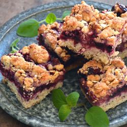 Crumble Bars with Berries