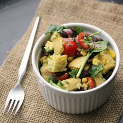 Cornbread and Black Bean Panzanella