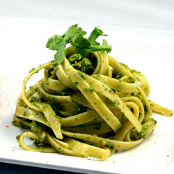 Fettucine with Unique Pesto