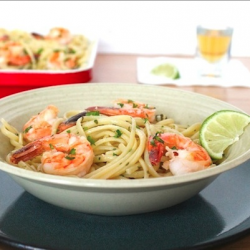 Tequila Lime Shrimp Scampi