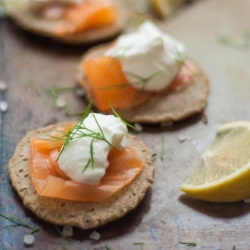 Smoked Salmon Blinis