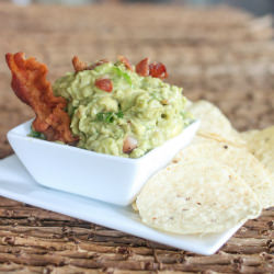 Roasted Garlic and Bacon Guacamole