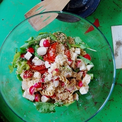 Feta, Sesame, Radish Salad