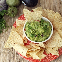 Roasted Tomatillo Guacamole