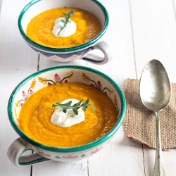 Cream of Carrot Soup with Orange