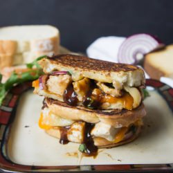 BBQ Chicken Grilled Cheese