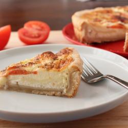 Tomato and Mozzarella Quiche