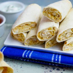 Baked Chicken Flautas