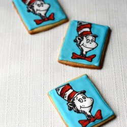 Dr. Seuss Cat in the Hat Cookies