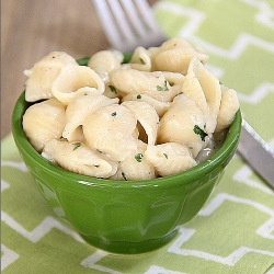 Creamy Garlic Shells