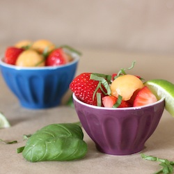 Fruit Salad with Basil and Lime