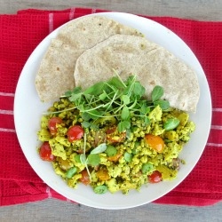 Scrambled Tofu with Pesto