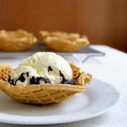 Homemade Waffle Cone Bowls