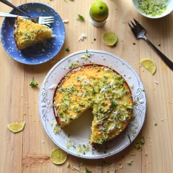 Lime, Coconut & Olive Oil Cake