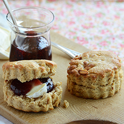 PB&J Scone Sandwiches with Brie