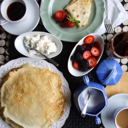 Orange, Anise & Sesame Seed Crêpes