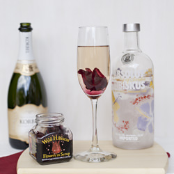 Hibiscus Champagne Cocktail