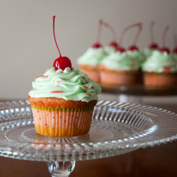 Cherry Limeade Cupcake