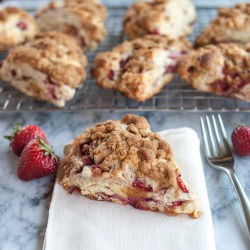 Strawberry-Sour Cream Scones