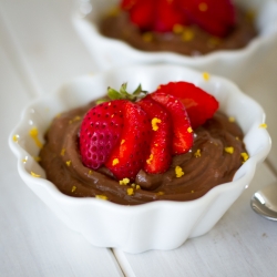 Orange Scented Chocolate Pudding